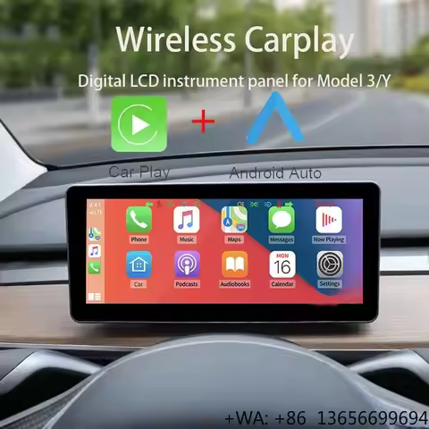 8.8 Inch Car LCD Dashboard Speed Tire Pressure Display Carplay Screen for Tesla Model 3 Model Y