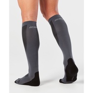 New 2XU Compression Performance Run Socks Titanium/Black style MA2442e - S