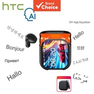 HTC NE20 Headphones Bluetooth 6.0 AI Headphones Live Translation Smart LED Screen HiFi Sound Quality