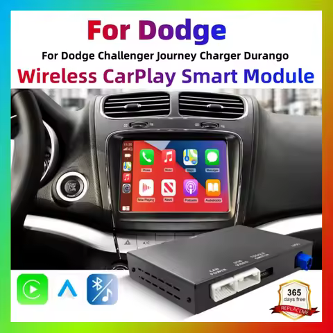 Wireless CarPlay Android Auto Retrofit Kit Decoder Box For Dodge Challenger Journey Charger Durango