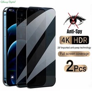 2Pcs Anti-Spy Privacy Tempered Glass for OPPO A7 A5S A12 A3S A5 A12E A8 A52 A92 A77 A77S F9 F11 Pro 