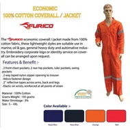 FURICO SAFETY COVERALL # BAJU KERJA COVERALL # 💯 COTTON LIGHTWEIGHT # READY STOCK