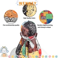 WEY Silky Durag for Men, Printed Adjustable Sport Bandana, Cool Premium Pre-Tied Headwrap