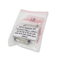 100PCS=10value*10pcs NTC Thermistor Resistor Kit NTC-MF52AT 1K 2K 3K 4.7K 5K 10K 20K 47K 50K 100K +-