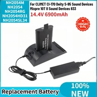 NH2054M NH2054 NH2054RG NH2054HD31 NH2054SL34 Battery 14.4V 6900mAh For CLIMET CI-170 Deity S-95 Sou