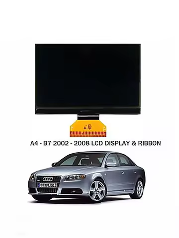 High Quallity LCD Display for Au-di A4 B6 B7 Instrument Cluster Speedometer Screen with Short Ribbon