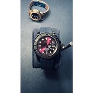 ※Seiko Mod 精工 紫面 黑遊艇 自動上鍊 藍寶石玻璃 機械錶