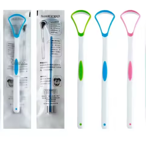 Tongue Scraper Cleaner for Adult Kid,Tongue Brush for Fresh Breath Dental Eliminate Bad Breath in Se