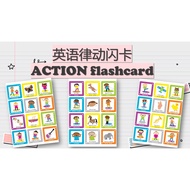 [PRE123] 104 pages  English ACTION Flashcard Worksheet for Pre-school PDF version 英语律动闪 电子书