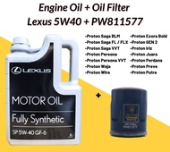 New Lexus 5W40 API-SN Fully Synthetic Engine Oil 4L Toyota Motor Oil
