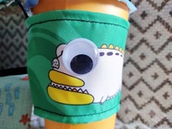 鱷魚提袋 燈籠魚提袋 搞怪飲料提袋 創意飲料袋 防水提袋 插畫風