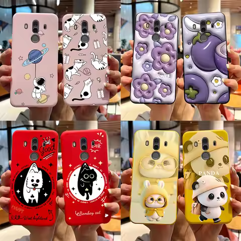 TPU Soft Silicone Case for Huawei Mate 9 10 Pro Cute Rabbit Panda Phone Case Back Protection Cover F