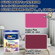 ICI DULUX INSPIRE INTERIOR GLOW 18 Liter Azalea Pink / Scarlet's Velvet