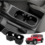 Cup Holder Coaster Fit for 2018-2025 Jeep Wrangler JL JLU 4XE/Gladiator JT Accessories, Cup Holder M