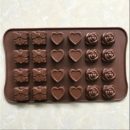 8 Type Silicone Chocolate Design High Temperature Chocolate Mould