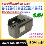 Rechargeable Battery for Milwaukee 9.6V 0210-1 0212-1 for Panasonic EZ-595 1.5Ah 2.0Ah 2.5Ah 3.0Ah E