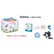 intime 4 rings transparent baby  pool L
