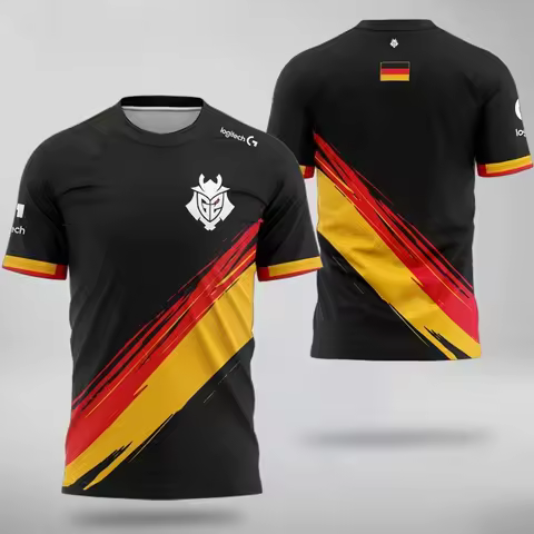 League of Legends World Championship G2 T-shirt LOL Esports Team Uniform T-shirt MSI LCK Team Unifor