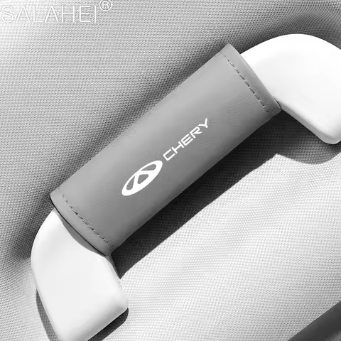 Leather Car Roof Armrest Pull Cover Handle Protection Gloves For Chery Tiggo 3 4 5 7 Pro 8Pro Max MV