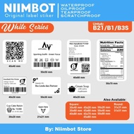 Paper Thermal Label Printer Sticker Niimbot B21 Refill Label - Plain White