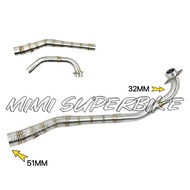 YAMAHA LC135 5S 5-SPEED RACING EXHAUST MANIFOLD 32MM - 51MM STAINLESS STEEL LC V2 V3 V4 V5 V6 V7 AHM