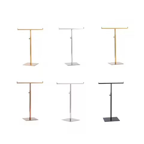 Display Stand T Shaped for Long Necklaces Jewelry Organizer Stand Tabletop Purse Display Stand Jewel