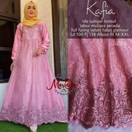 ( TERBARU ) DRESS KONDANGAN KAFIA / GAUN PENGANTIN / GAMIS JUMBO / GAMIS TILE PREMIUM / Gamis Syari