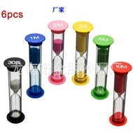 6 color hourglass set 30 minutes-10 minutes Creative Timer Children Gifts Home Decorations 6 color h