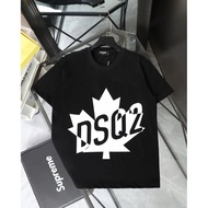 Li Featured DSQUARED2 Maple Leaf LOGO Heavy T-Shirt