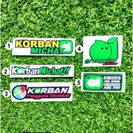 Cutting stickers & print michat corban many motorcycle variationpilihans