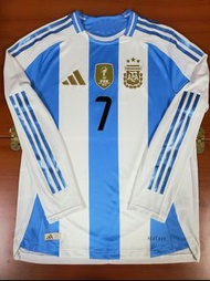 Adidas Argentina Home De Paul 阿根廷 主場 2024 球員版 長袖 球衣 波衫