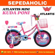 Sepeda Anak Perempuan ATLANTIS Kuda Poni Little Pony / BNB RAINBOW