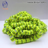 TIDJANI 10/50Pcs 2025 Years Pigeons Foot Ring 8x11mm Pigeons Foot Ring Parrots Leg Rings Birds Train