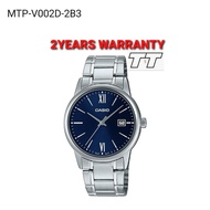 [2YEARS WARRANTY] Original Casio MTP-V002D-2B3 Men Watch Youth Analogy Watch V002D V002 MTP-V002D-2 