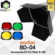 Godox BD-04 Accessories Kit For Flash LED ใส่บน Standard Reflector 7 inch. ( BarnDoor Honeycomb C
