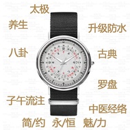 New time zodiac sixty jia triad compass throttle g time zodiac sixty Jiazi Three-in-one compass throttle God General Gossip Qimen Chinese Style Culture Watch 4.3