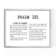 Psalm 121 Wall Art Vintage Monet Print, Symbolic of Divine Protection, Bible Verse Poster, Scripture