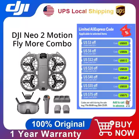 DJI Neo 2 Motion Fly More Combo FPV Drone Motion Controller 4K Professional Omnidirectional Obstacle