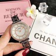 Fossil Wrist Watch Quartz Movement Stainless Steel Strap Mother-of-Pearl Dial Women's Watch Diamond-Studded Fashion Casual All @