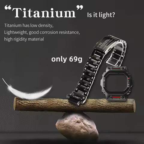 Compatible with 5600 5610 titanium alloy case, rubber strap, and watch modification accessories.