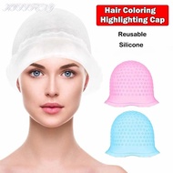 KISSFENY Hair Coloring Hat, Silicone Reusable Hair Coloring Highlighting Cap,  With Hook Hair Dying 