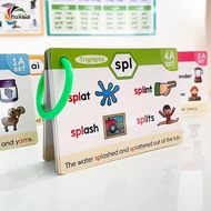 chulisia Phonics Flash Cards Sight Words Fun Home School Supplies Letter Sound for Elementary Kinder