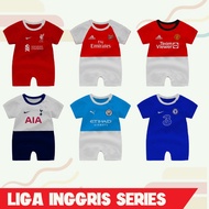 [BISA CUSTOM NAMA DAN NOMOR] Romper Bayi Lucu sepak bola baju bayi