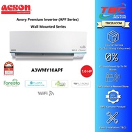 (COURIER SERVICE) ACSON A3WMY10APF A3WMY15APF A3WMY20APF A3WMY25APF 1.0HP 1.5HP 2.0HP 2.5HP WALL MOUNTED INVERTER WIFI AIR COND