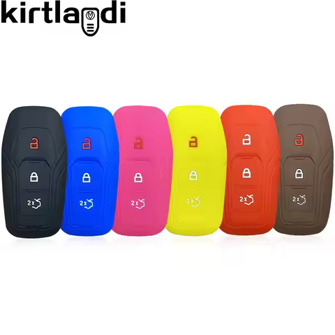 Silicone Key Case Shell Cover for Ford Mondeo MK3 MK4 MK5 F-150 Galaxy S-Max Explorer Ranger Fiesta 