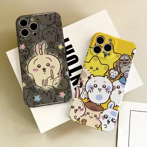 MINISO C-Ch-iik-awa cartoon Phone Case For Samsung S21 FE S23 22 Ultra Plus A 04 E 33 5G All-inclusi