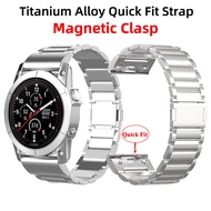 22mm 26mm Titanium Alloy Watchband Magnetic Clasp Metal Band Quick Fit Strap For Garmin Tactix 8 47m