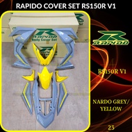 RAPIDO BODY COVER SET RS150R RS150 V1 (23) - NARDO GREY/YELLOW (STICKER TANAM) COVERSET