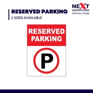 Parking Sign | Sticker on Board | Reserved Parking / Visitor Parking / Staff Parking / Customer Park