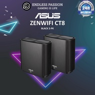 ASUS ZenWiFi AC (CT8) AC3000 Tri-band Whole-Home Mesh WiFi System Coverage up to 5400 Sqft, 3Gbps WiFi